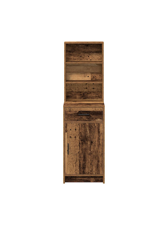 Bufet din Lemn Masiv cu Sertare Brown 40x41x135cm