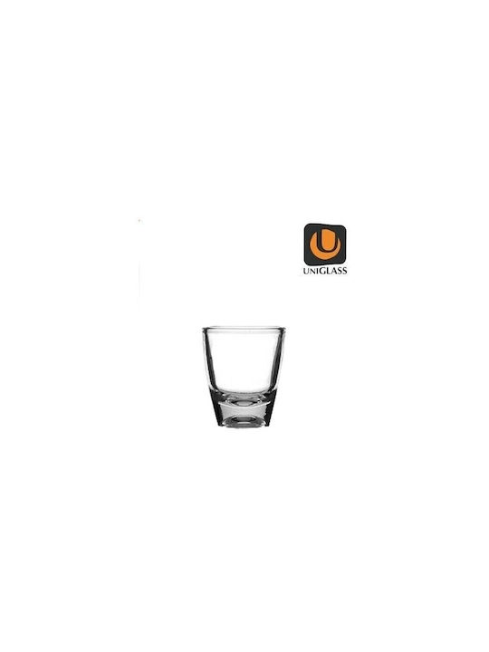 Uniglass Gina Σφηνοπότηρο από Γυαλί 30ml