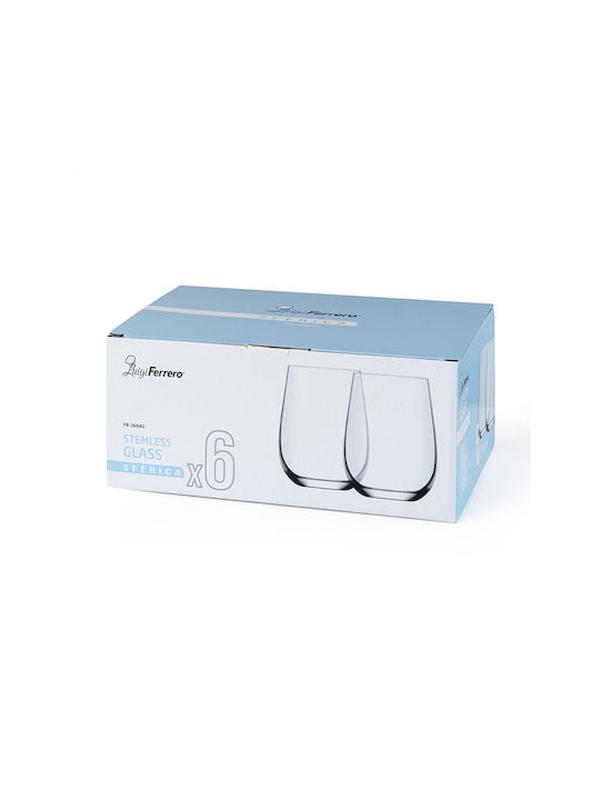Luigi Ferrero Set Gläser Wasser / Cocktail/Trinken aus Glas 590ml 6Stück