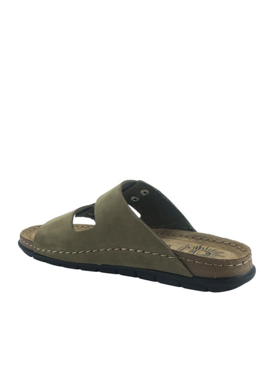 Herrensandalen Olive
