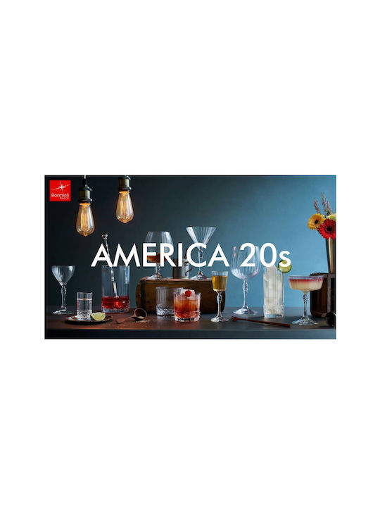 Bormioli Rocco America 20s Ποτήρι Κοκτέιλ/Ποτού από Γυαλί Κολωνάτο 140ml