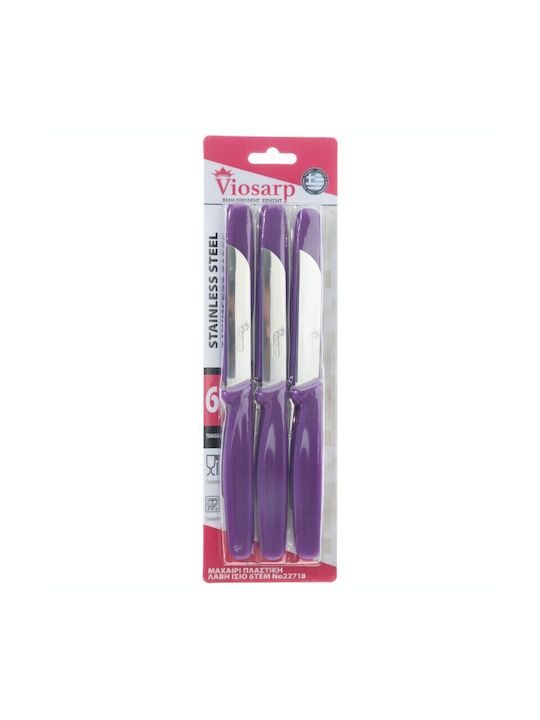 Viosarp Viosarp Messer Set aus Rostfreiem Stahl Rosa Nr22718 6 Stück