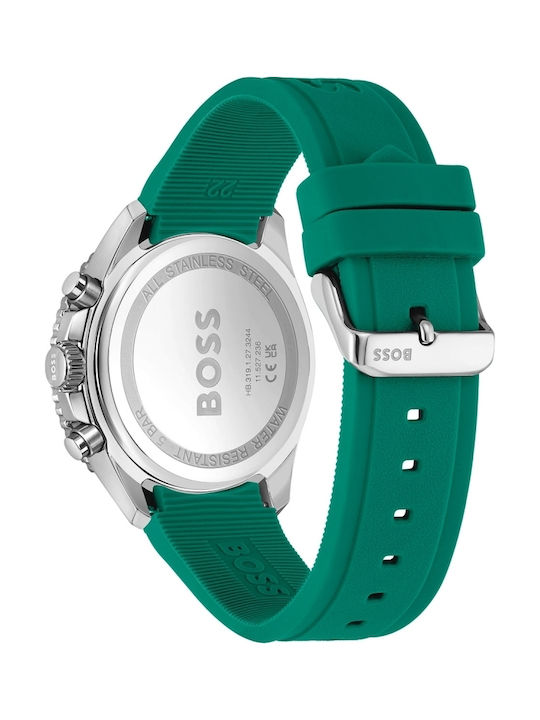 Boss Runner Ceas Barbati 44mm Cronograf Baterie cu Culoare Turcoaz