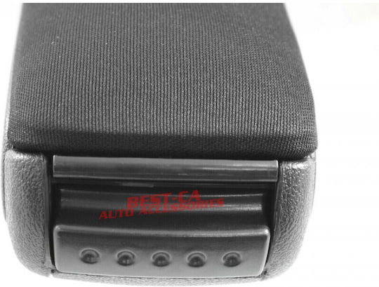 Best-Ka Auto Armlehnenkonsole Stoff Kompatibel mit Ford Focus in Schwarzer Farbe