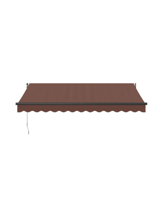 vidaXL Τέντα Βεράντας Καφέ 3.5x2.5m