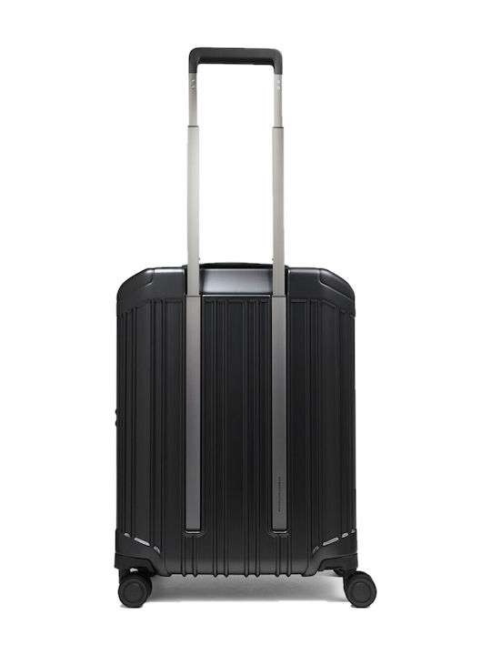 Piquadro Cabin Travel Suitcase Black With 4 Wheels Height 55cm