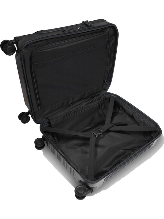 Piquadro Cabin Travel Suitcase Black With 4 Wheels Height 55cm