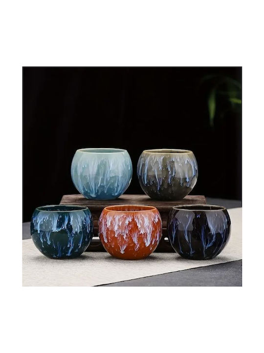 Set Căni Ceai De ceramică Multicolore 5buc