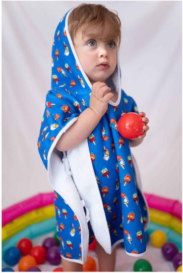Tortue Kids Beach Poncho Blue Ice Creams