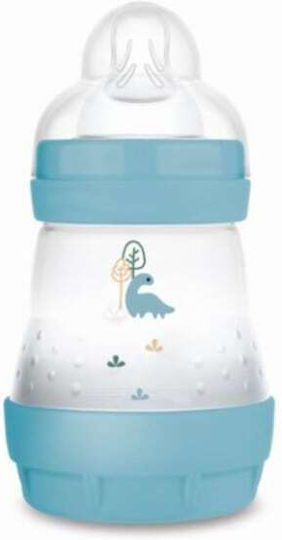 Mam Plastic Baby Bottle Easy Start Anti-Colic with Silicone Nipple for 0+, 0+ m, months Blue Dinosaur 160ml