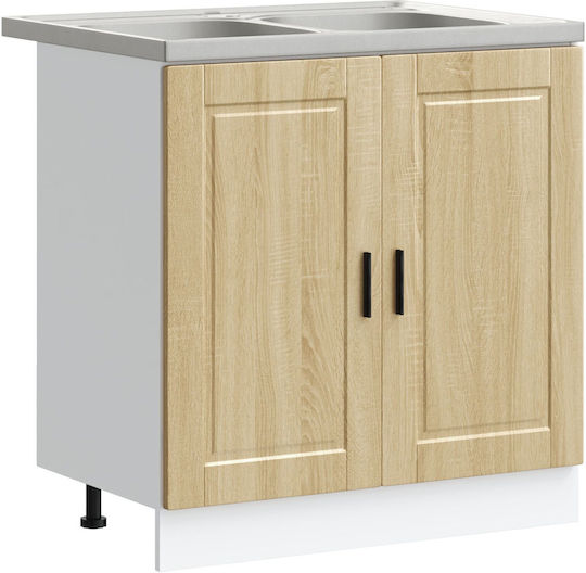 Dulap pentru Chiuvetă Sonoma Oak 80x46x84.5buc