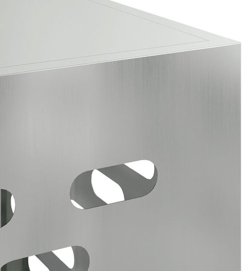 Vidaxl Air Conditioner Cover 100x50x70 Galvanized Steel Silver