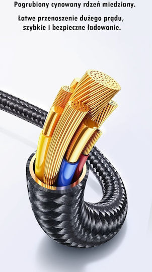 Usams USB-C to Lightning Cable 30W Μαύρο 1.2m (SJ743USB01)