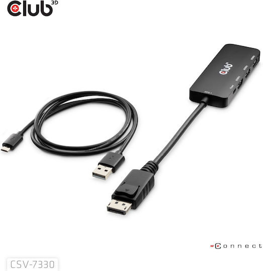 Club3D Μετατροπέας DisplayPort male σε HDMI female 1τμχ CSV-7330