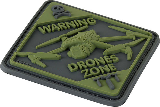 M-tac Патч Drone Zone PVC Знак Drone Zone PVC 06-Хаки-Маслинено Зелен