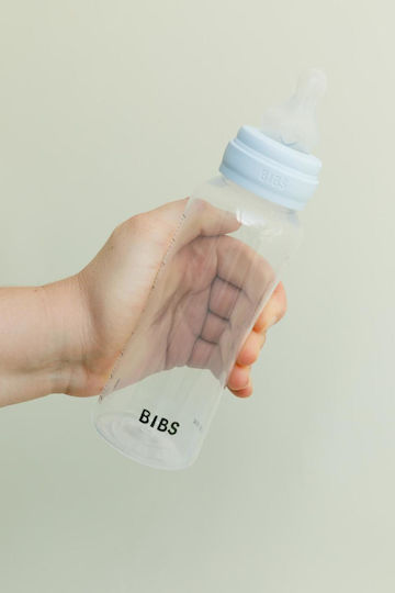 Bibs Πλαστικό Μπιμπερό Κατά των Κολικών με Θηλή Σιλικόνης για 0+ μηνών Μπλε 150ml