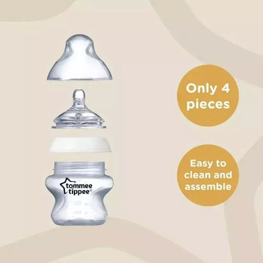 Tommee Tippee Πλαστικό Μπιμπερό Closer To Nature Κατά των Κολικών με Θηλή Σιλικόνης για 3+ μηνών 260ml