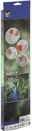 Grafix Σετ Κατασκευής "ζωγραφική Διαμάντια" Peacock 40x50cm