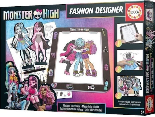 Educa Monster High Fashion Designer Malset für Kinder ab 5 Jahren