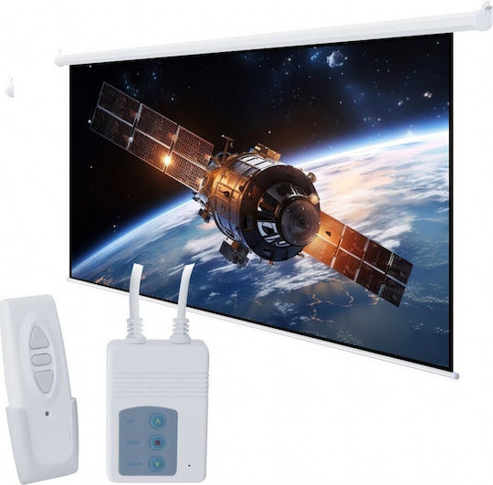 Art Ηλεκτρική Οθόνη Προβολής Projector Οροφής με Λόγο Εικόνας 4:3 170x127cm / 84"