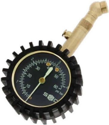 Swiss Drive Analog Tire Pressure Gauge 60 psi