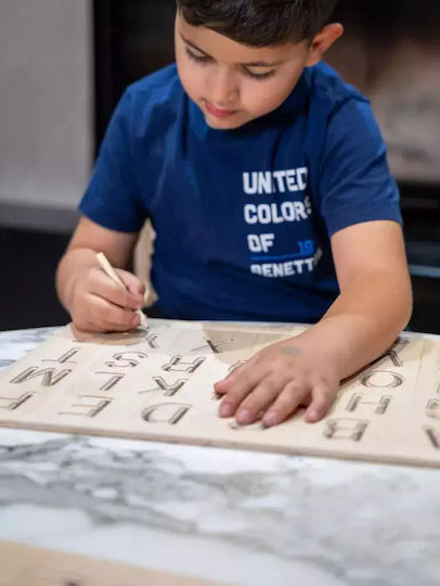 Berko Montessori Educational Game Letters & Numbers made of Wood for 3+ years Years Old