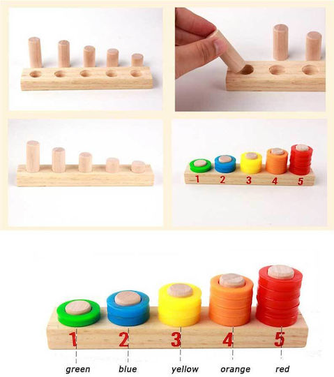 Donuts Educational Game Letters & Numbers made of Wood for 3+ years Years Old