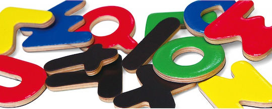 Magnetic Letters Set Beam Wood 52 Pieces