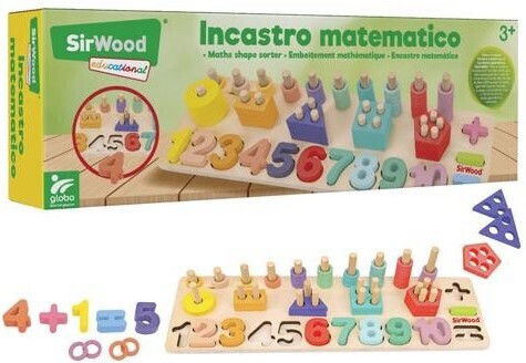 Globo Σετ Αριθμητικής Educational Game Letters & Numbers made of Wood for 3+ years Years Old