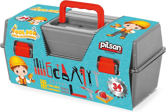 Pilsan Children's Tool Children's Toolbox for 3+ Years 34pcs