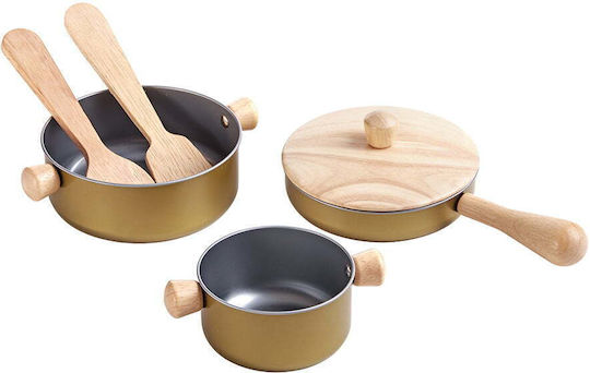 Plan Toys Дървени Готварски Съдове За 3+ Години