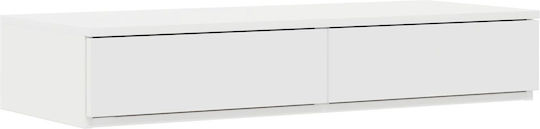 vidaXL Bettkasten aus Holz White 80x36.5x16.5cm