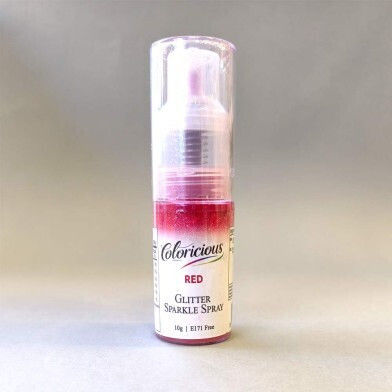 Έντονο Κόκκινο Γκλίτερ Σπρέι 10g Coloricious