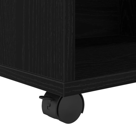 vidaXL Office Storage Cabinet Wooden Black Oak 46x36x59cm