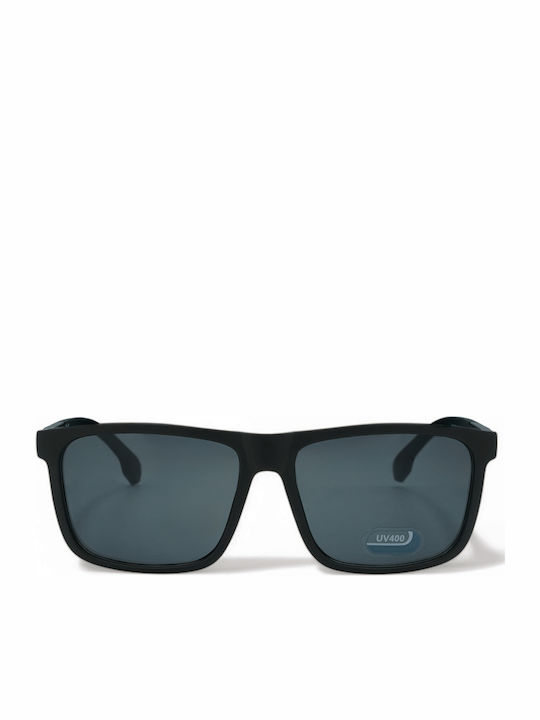 Optosquad Men's Sunglasses with Black Plastic Frame and Black Lens F80043