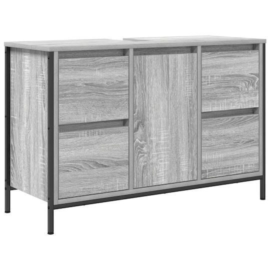 vidaXL Πάγκος χωρίς Νιπτήρα Μ90xΒ34.5xΥ60cm Σονομά Γκρι