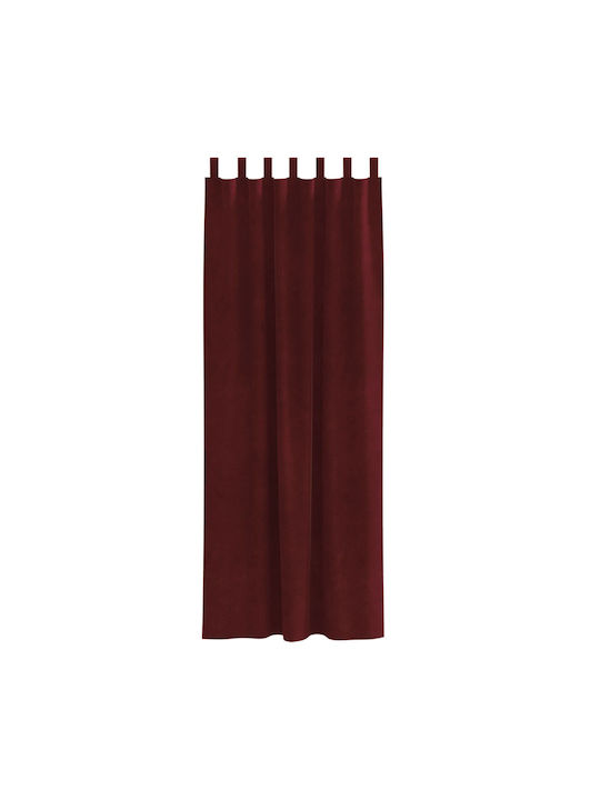 vidaXL Set Curtains Blackout with Tab Top Red 140x260cm