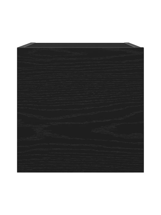 Living Room TV Unit Black Oak L30.5xW30xH30cm