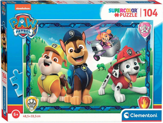 Παιδικό Puzzle Super Color Paw Patrol για 6+ Ετών 104pcs Clementoni