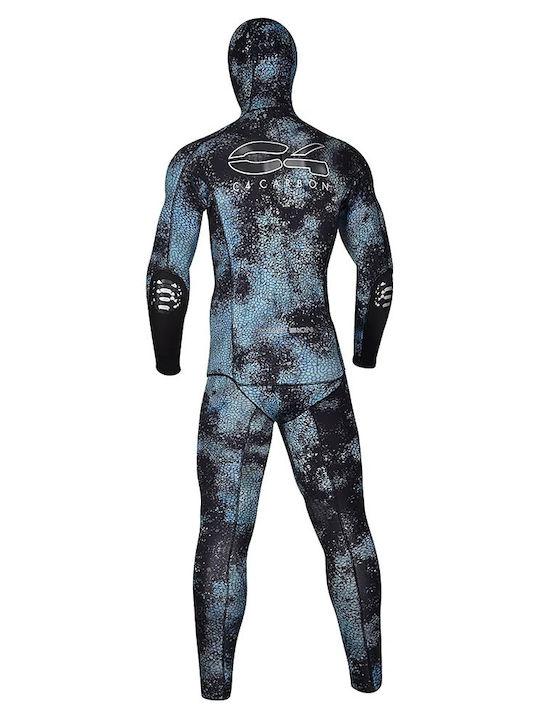 C4 Camo Skin Ocean Divisible Wetsuit Shaved for Speargun Camouflage 5mm