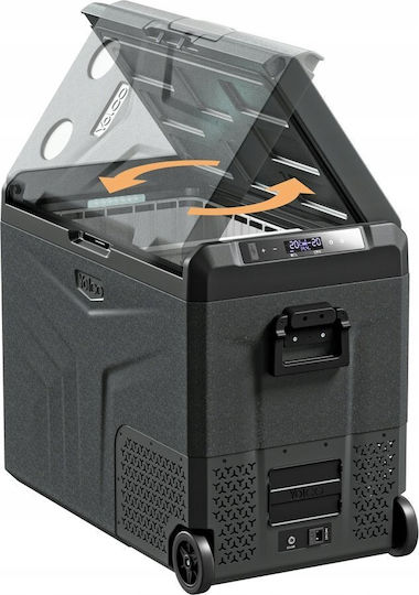Yolco Black Electric Portable Fridge 60lt