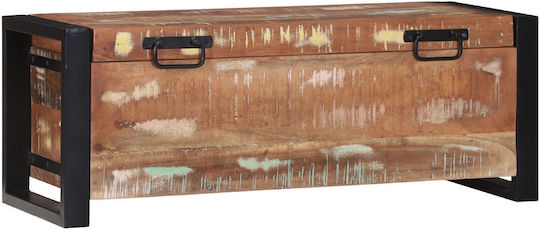 vidaXL Wooden Decorative Trunk Brown 80x30x30cm