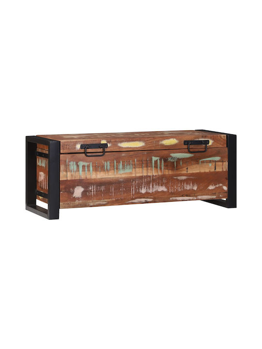 vidaXL Wooden Decorative Trunk Brown 80x30x30cm