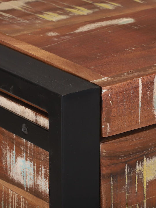 vidaXL Wooden Decorative Trunk Brown 80x30x30cm