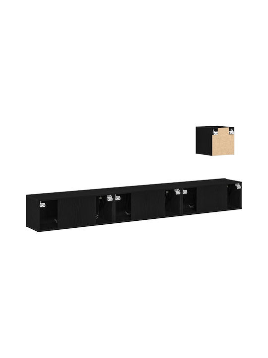 Wohnzimmer TV-Einheit Black Oak L80xB30xH30cm