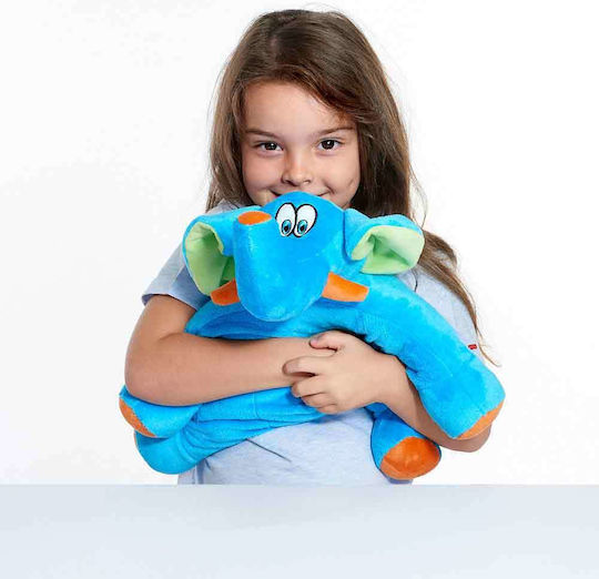 Travel Blue Βρεφικό Μαξιλάρι Ταξιδιού Μπλε Τrunky Τhe Elephant