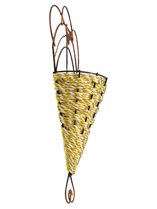 GloboStar Planter Metal Copper with Stand 16.5x6.5x29cm.