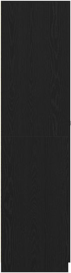 Double Door Wardrobe Black Walnut 90x52x200cm