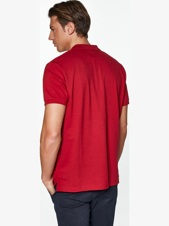 Polo Short Sleeve Blouse Red