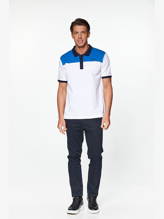 Pique Polo Short Sleeve Blouse White
